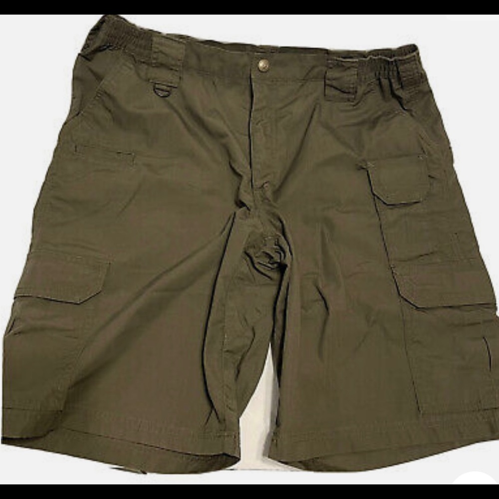 5.11 Tactical Stryke Shorts Mens 36 Green Cargo Pockets ripstop